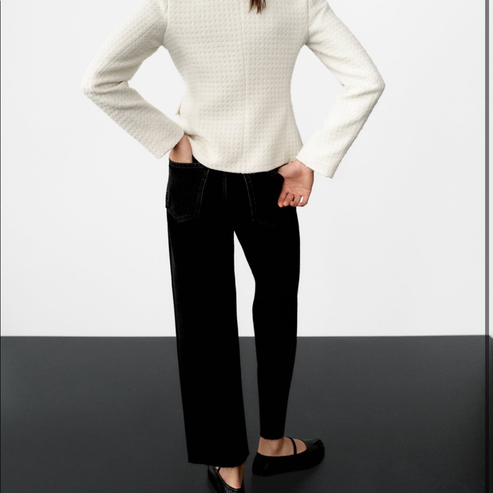 NWT Zara Cropped Blazer with Jewel Buttons - Picture 12 of 16